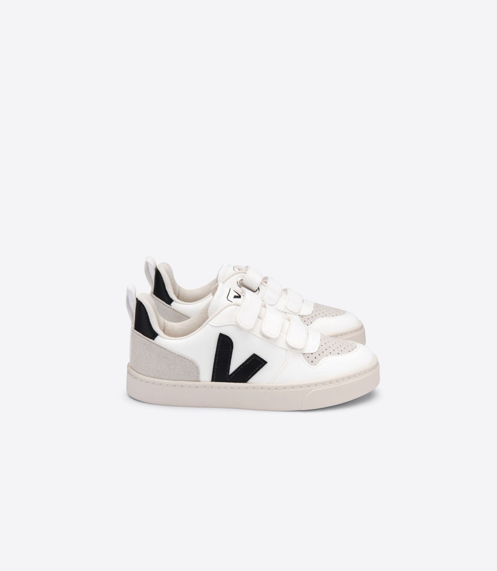 Veja Sneakers Barn - V-10 Velcro Cwl - Vita/Nigga - 320786-YWA